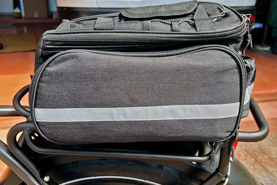 Touroll borsa posteriore bici 25L nera espandibile