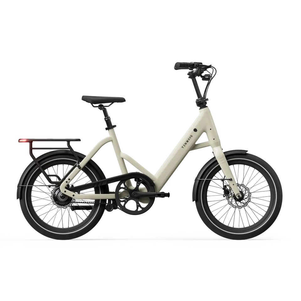 Tenways CGO Compact bici elettrica 500 Wh beige