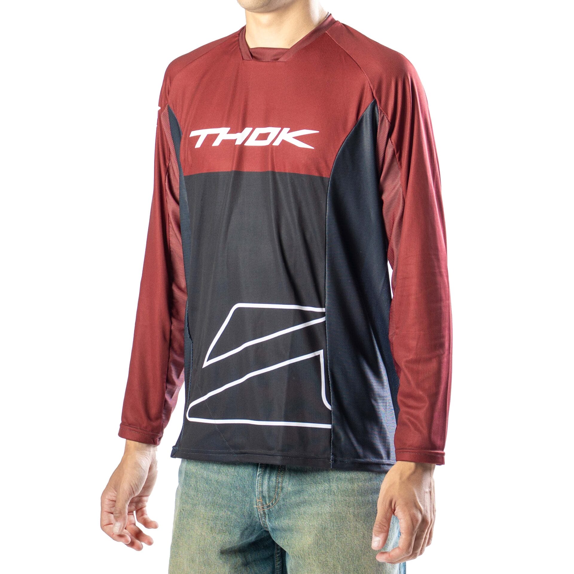 Thok Moltenline jersey manica lunga bordeaux