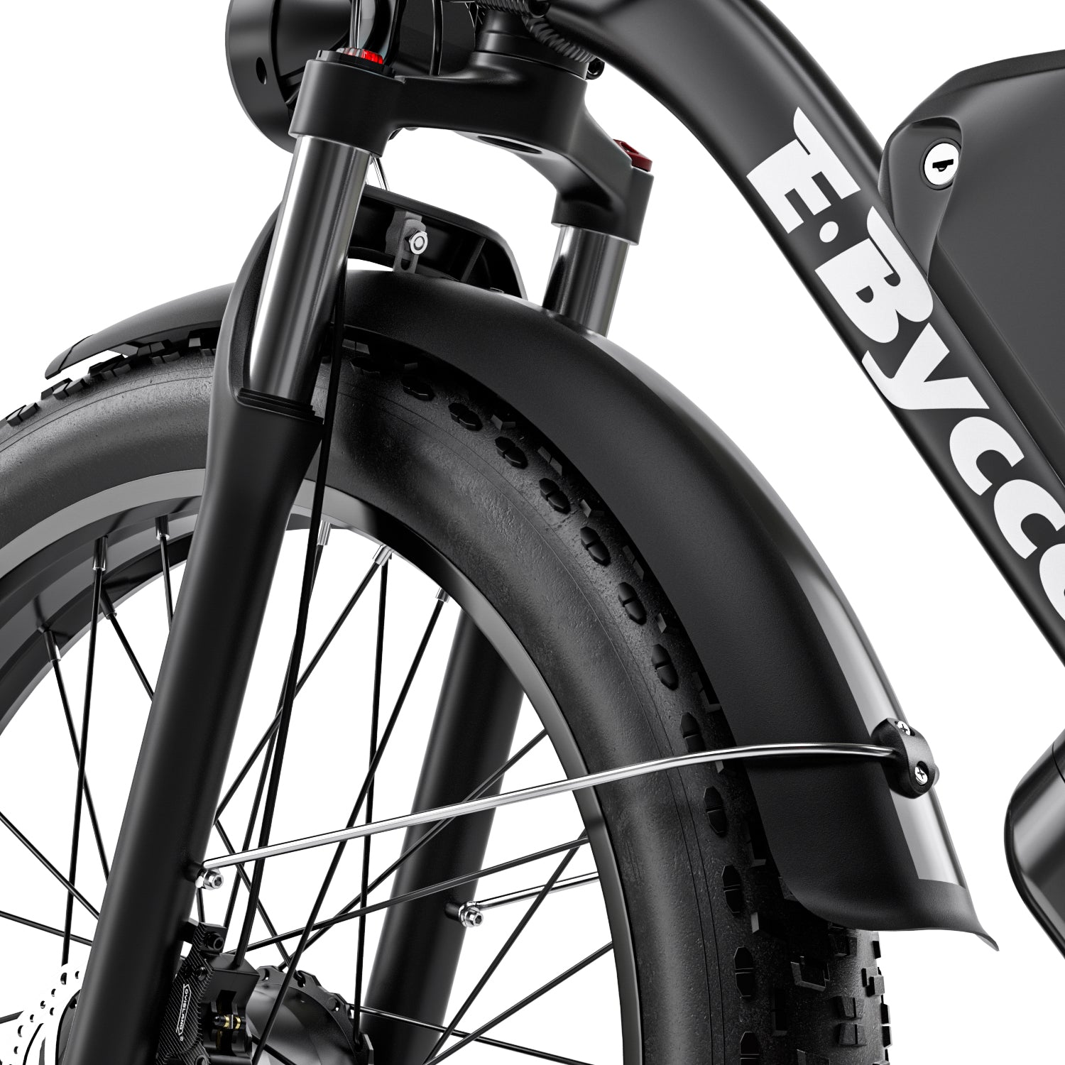 E-BYCCO EB10 ruota anteriore con motore nero/bianco