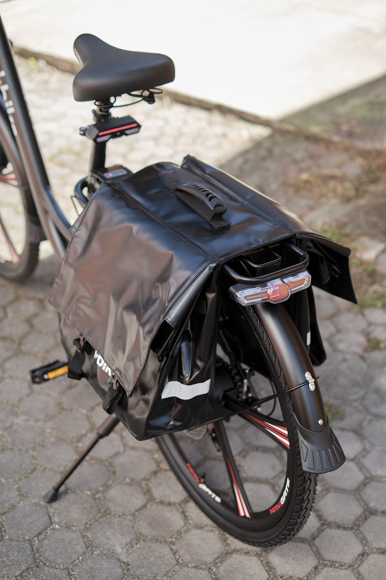 i-Bike CB-8120 borse bici waterproof nero 40 litri