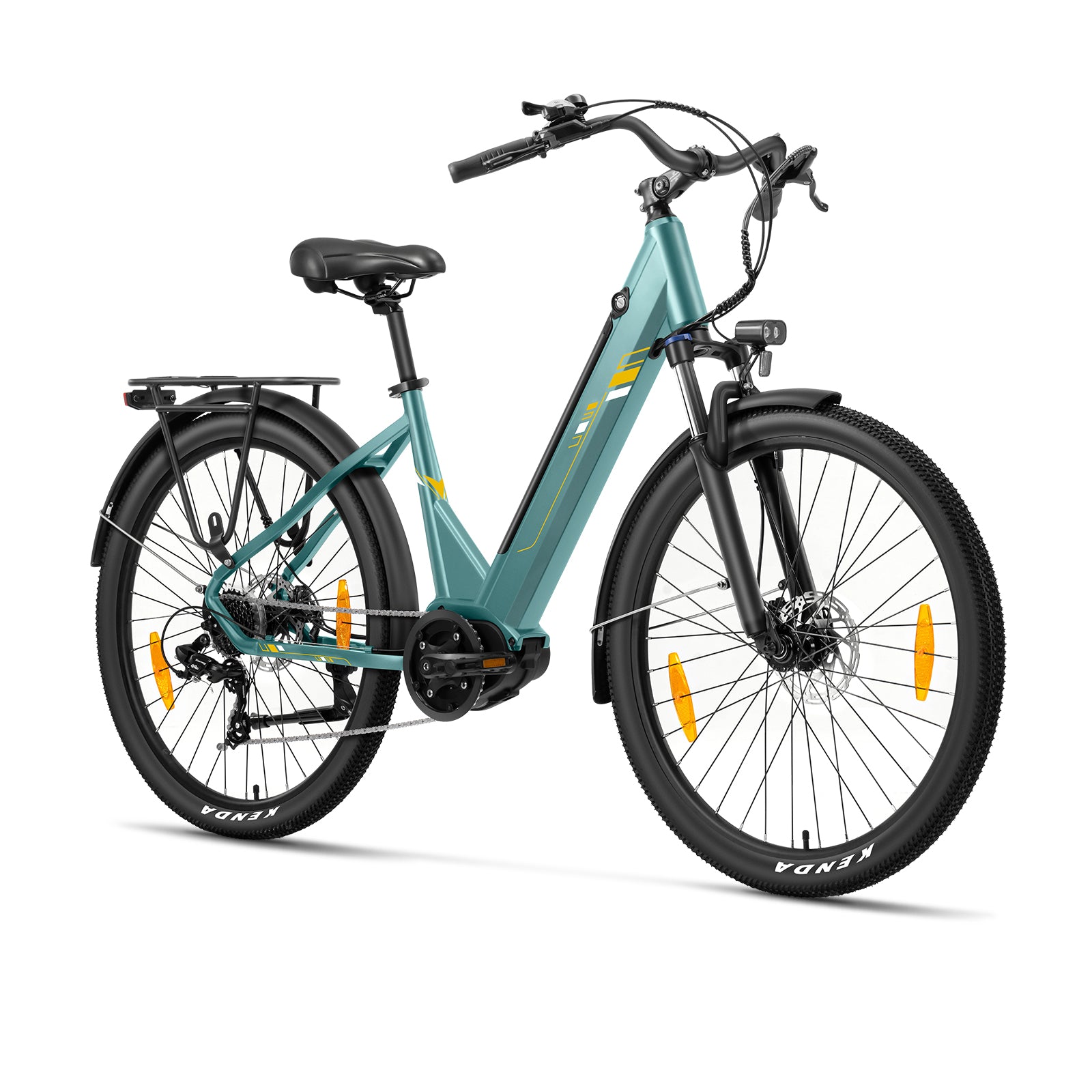 Touroll Urbano 3 bici elettrica motore centrale Teal