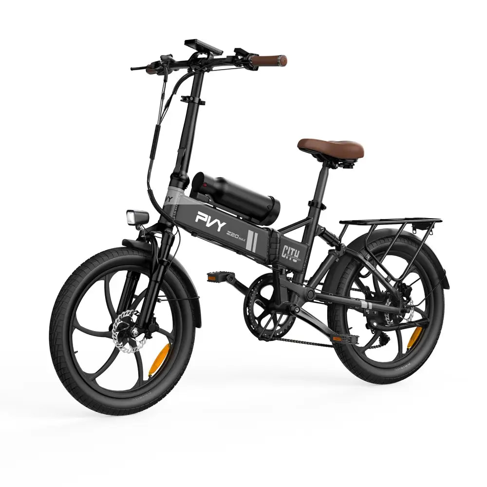 PVY Z20 Max bici elettrica pieghevole grigio scuro 200 km
