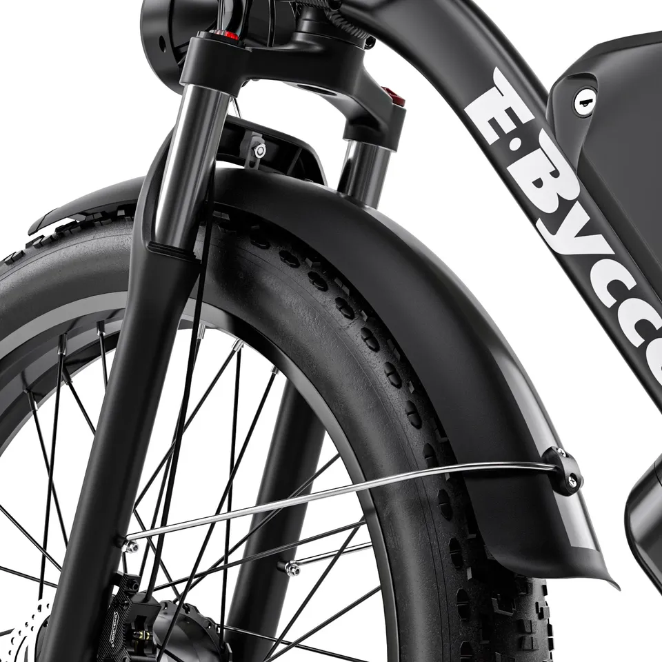 E-BYCCO EB10 ruota anteriore con motore nero/bianco
