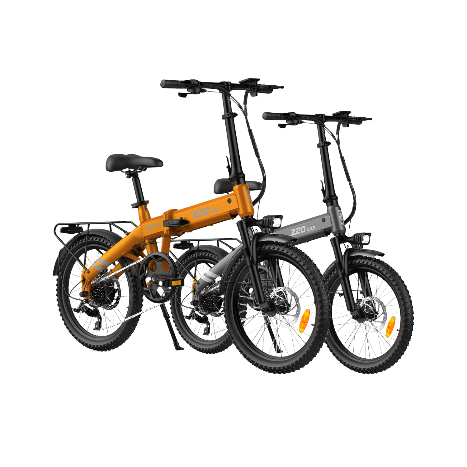 PVY Z20 PRO EVO bici elettrica pieghevole bianca 2 pezzi