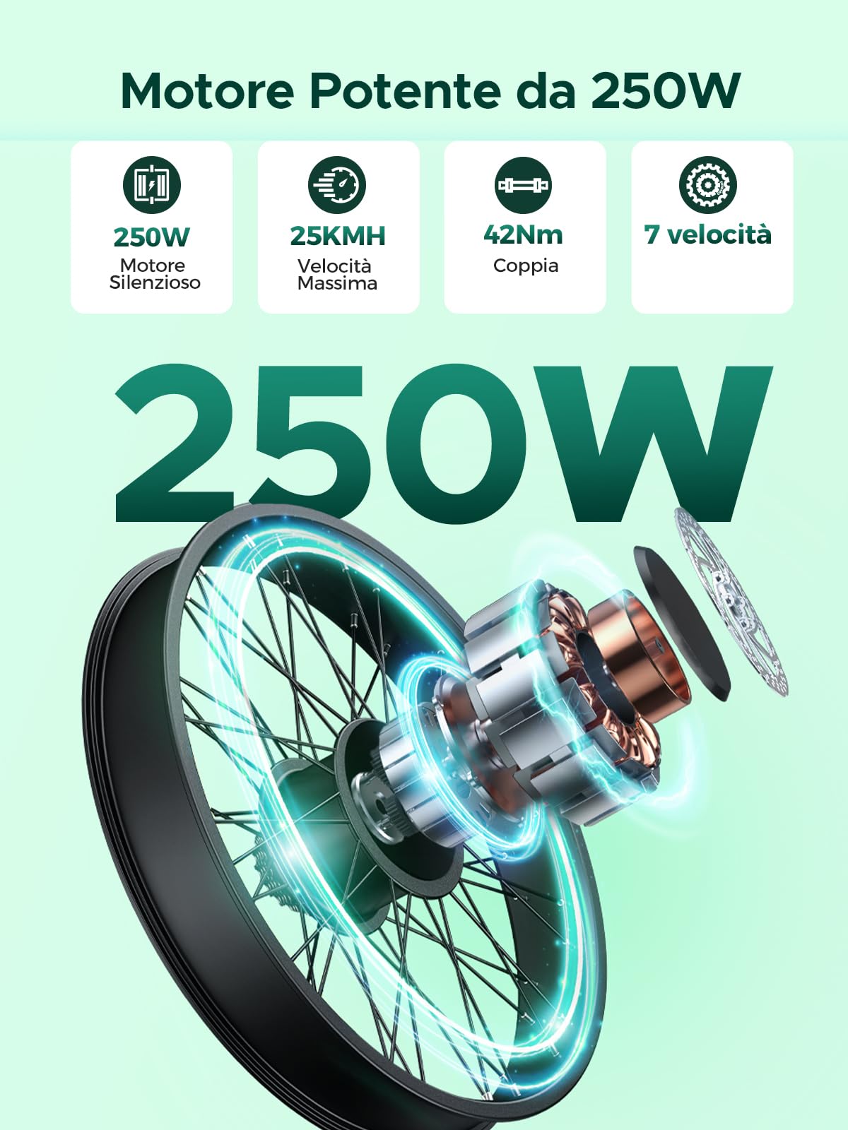 HillMiles MileCity1 bici elettrica 26" grigia 100 km