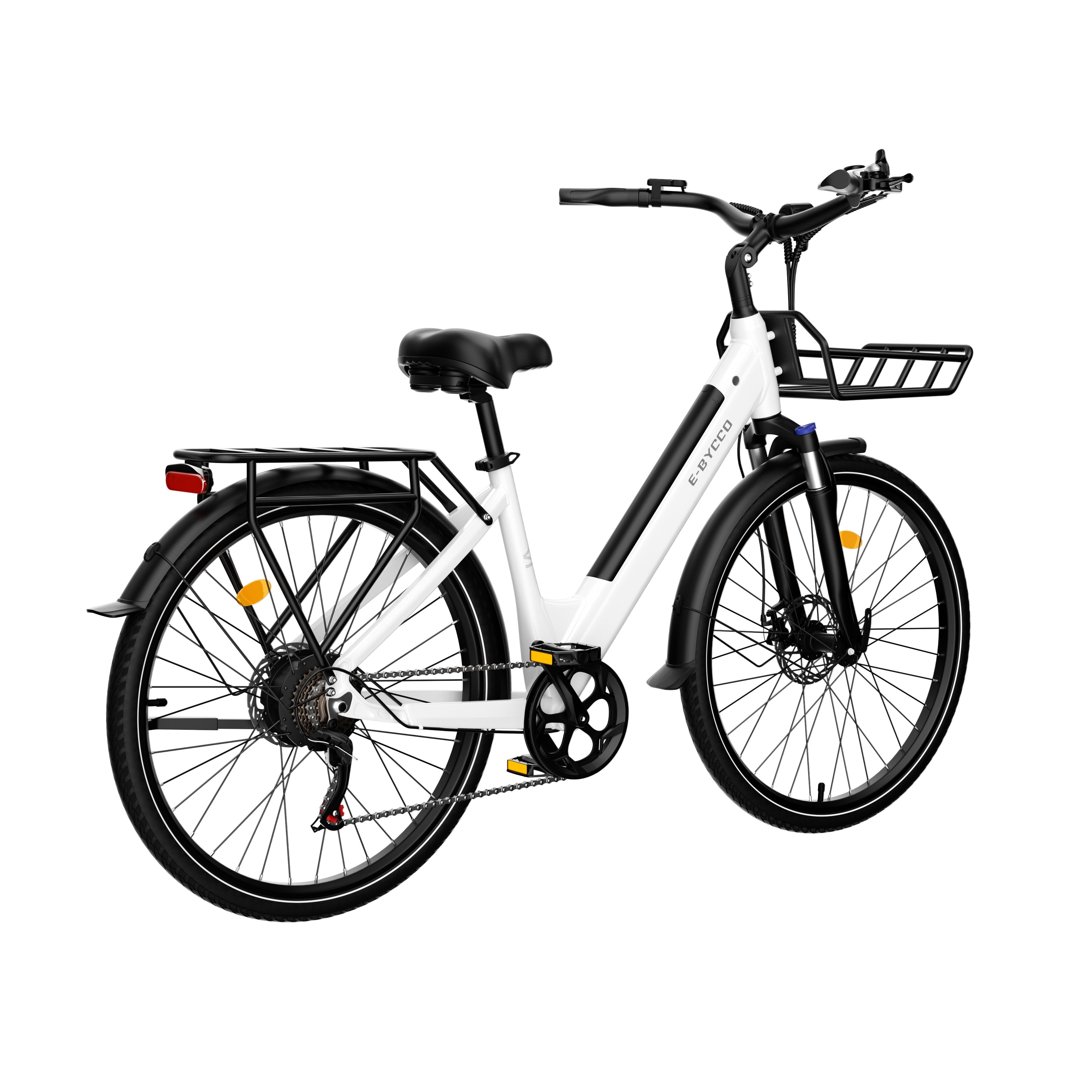 E-BYCCO V1 28 Bici Elettrica 350W Bianca