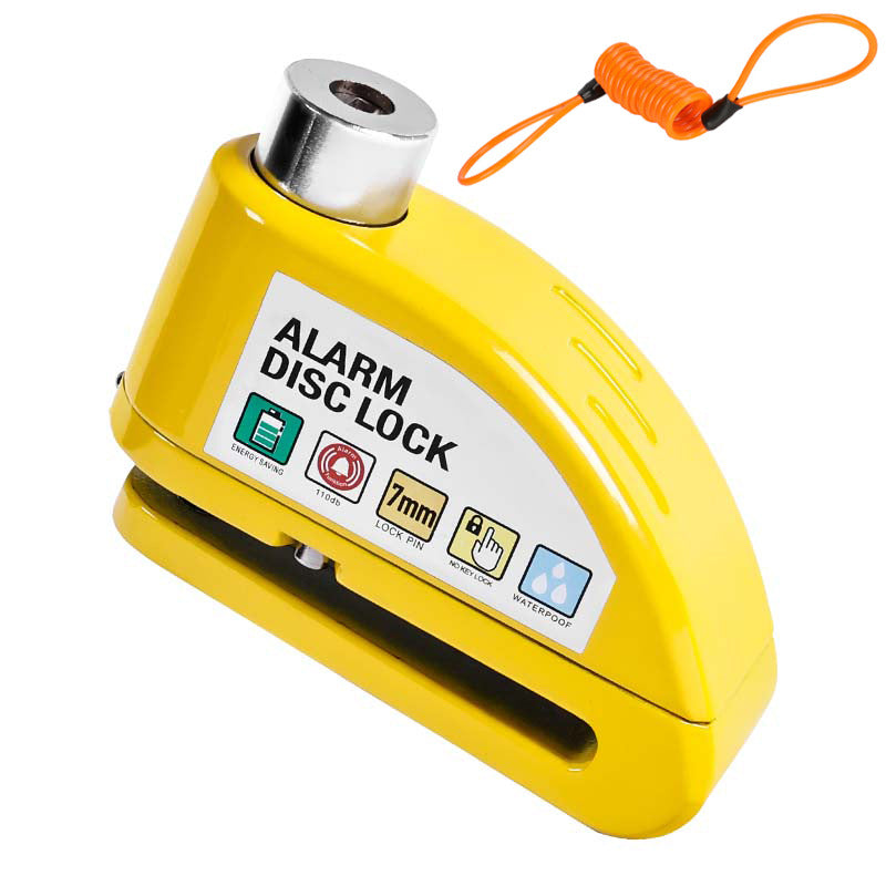 PVY Blocco Disco Lucchetto con Allarme 110 dB Rosso