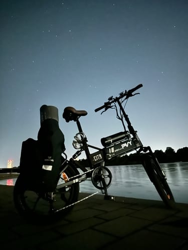 PVY Z20 Max bici elettrica pieghevole grigio scuro 200 km