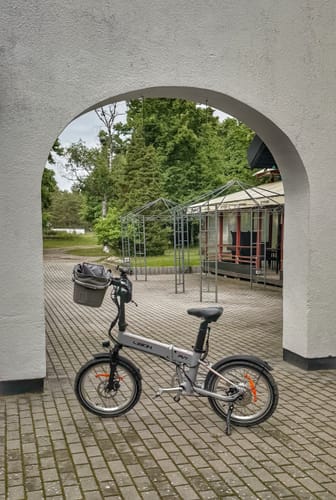 PVY Libon bici elettrica pieghevole doppia batteria grigio scuro
