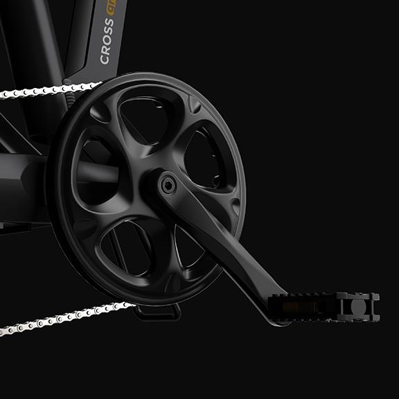 PVY Turbo guarnitura ebike pieghevole con pedivelle