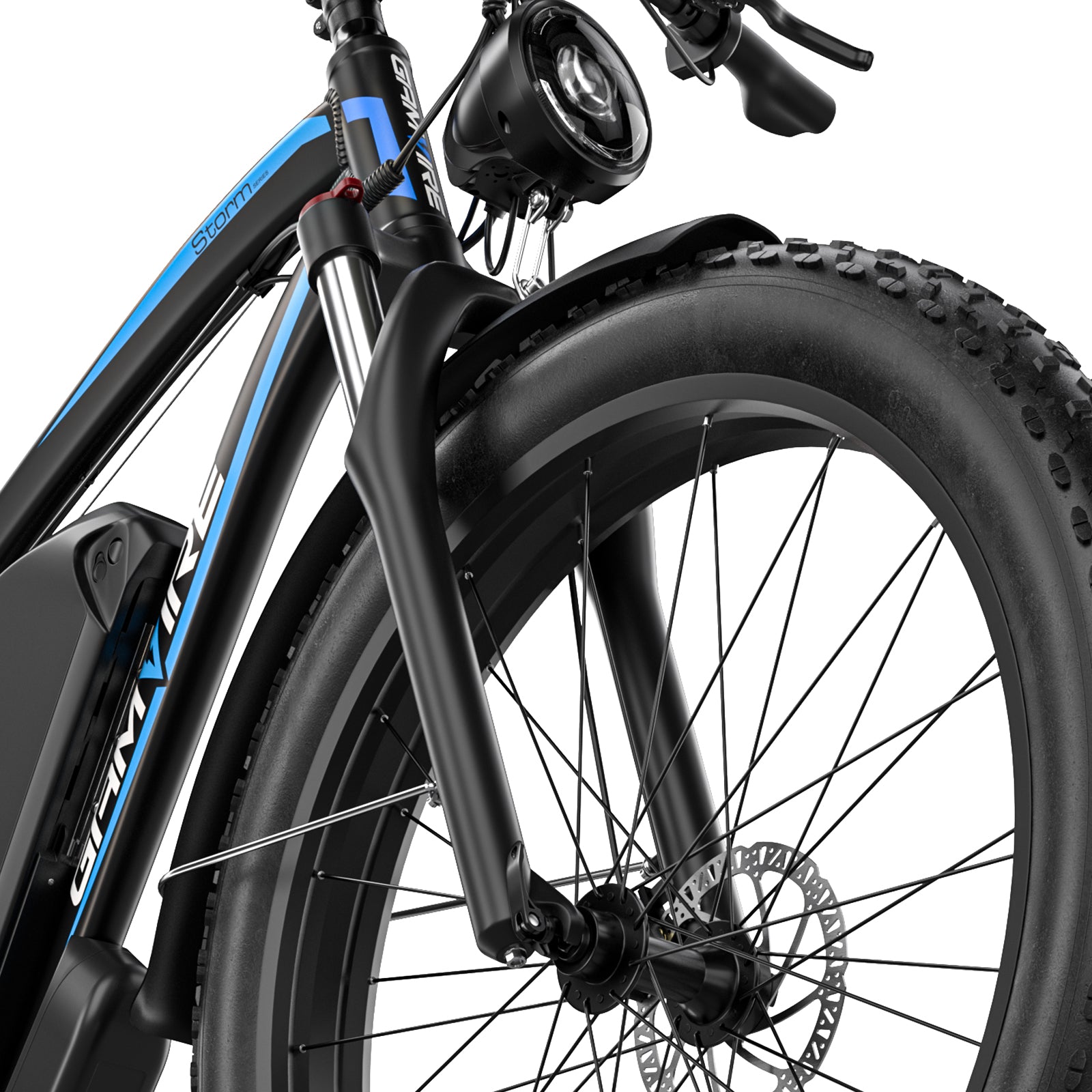 E-Bycco V7 Fat Bike Elettrica 26 1500W 52V Blu