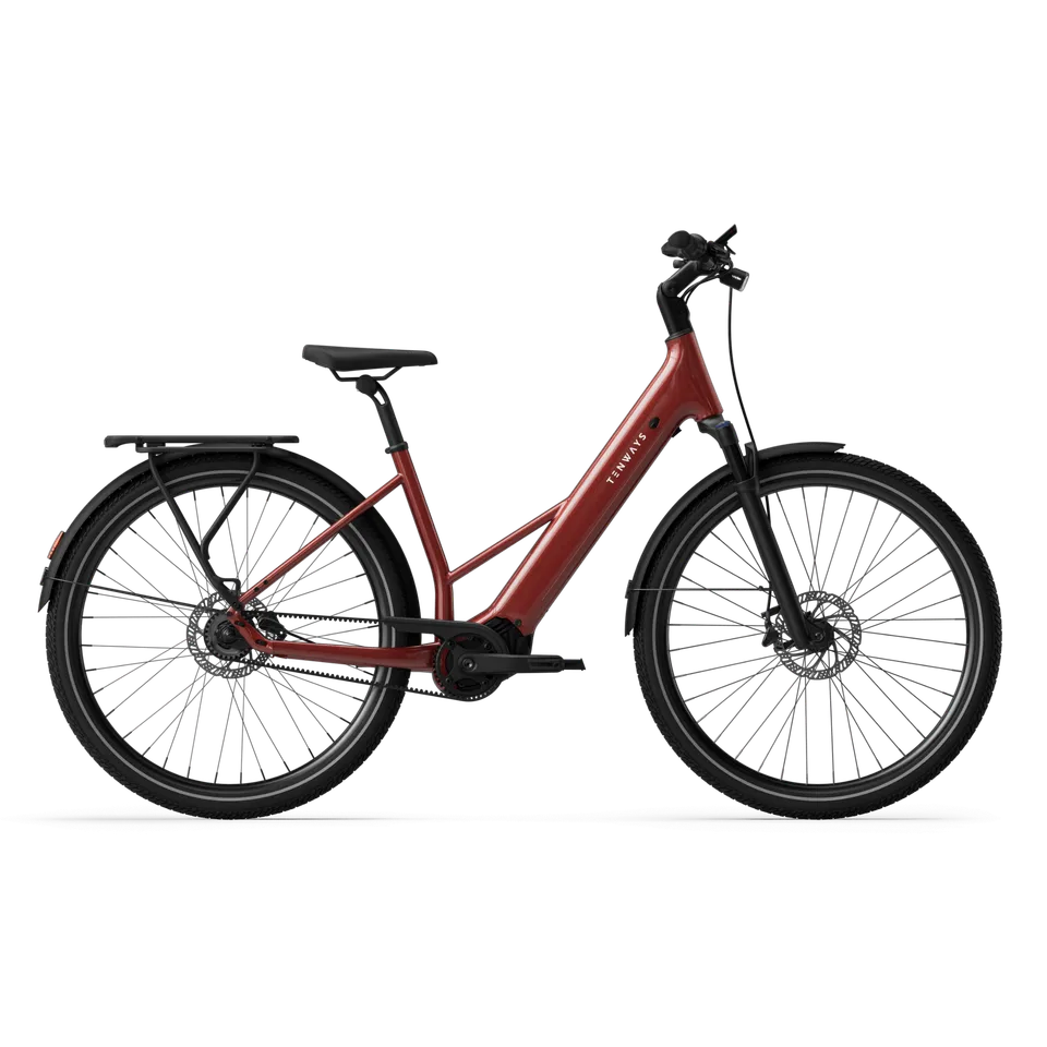 Tenways Ago Air bici elettrica cinghia Midnight Black