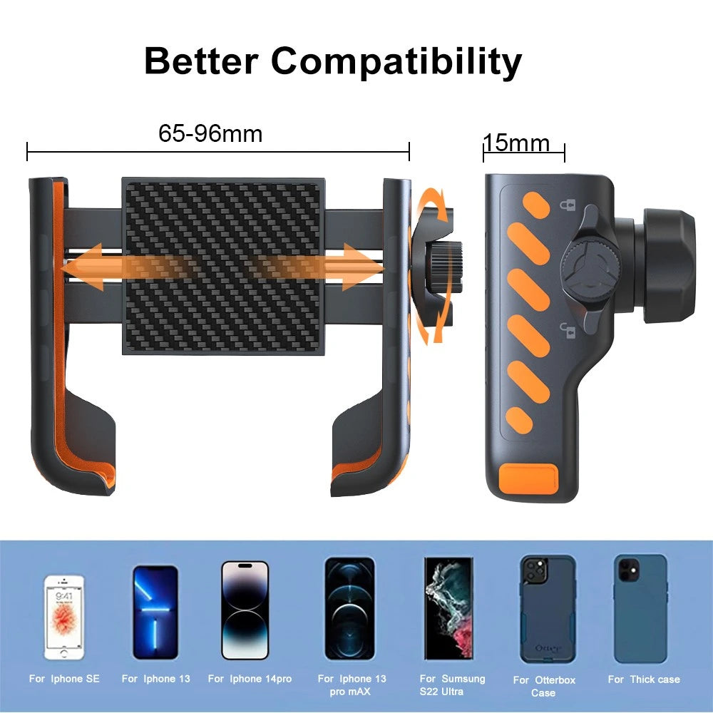 Touroll Supporto Telefono Bici 360° per Manubrio