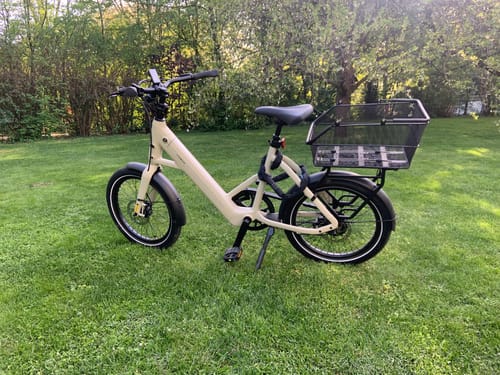 Tenways CGO Compact bici elettrica 500 Wh beige