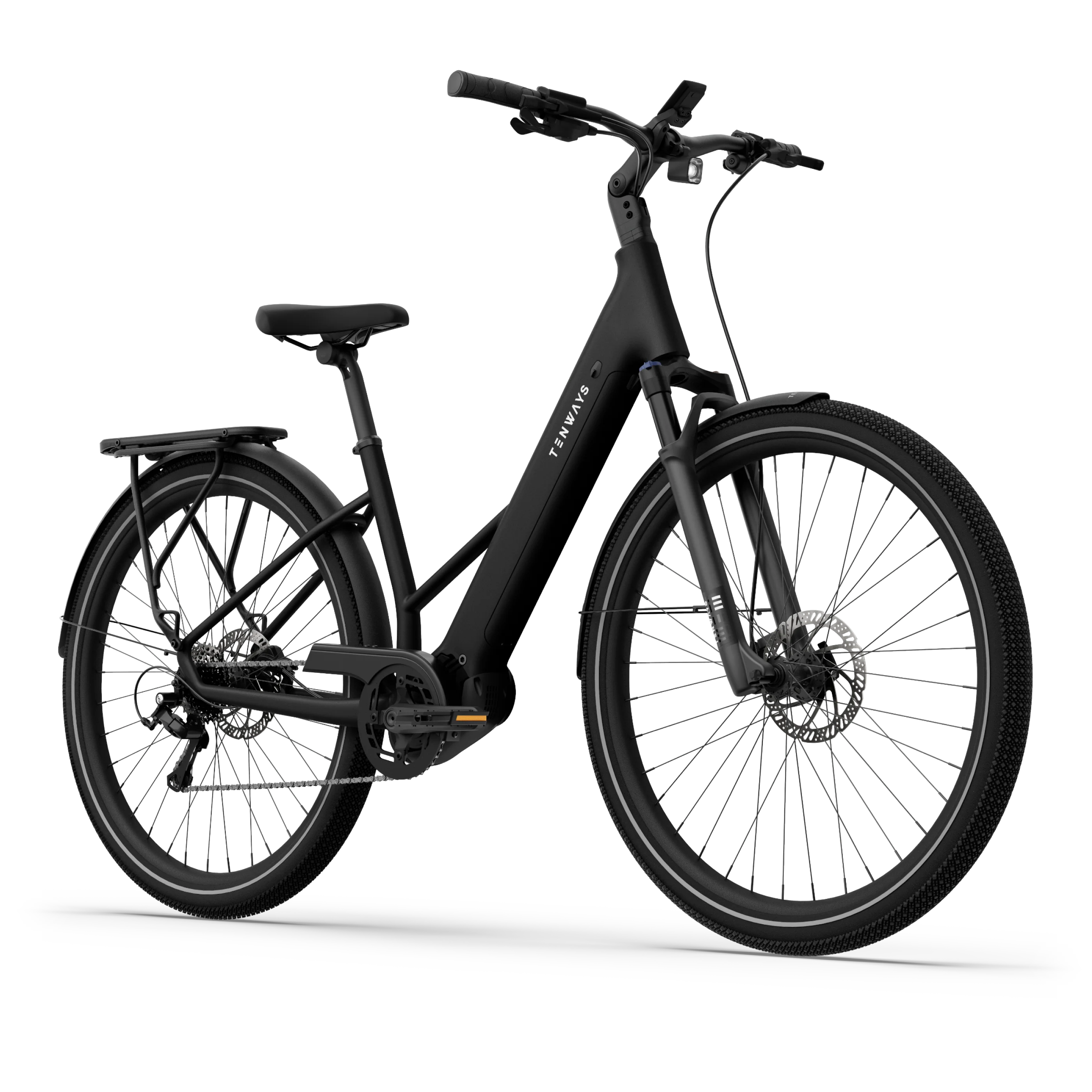 Tenways Ago Air bici elettrica cinghia Midnight Black