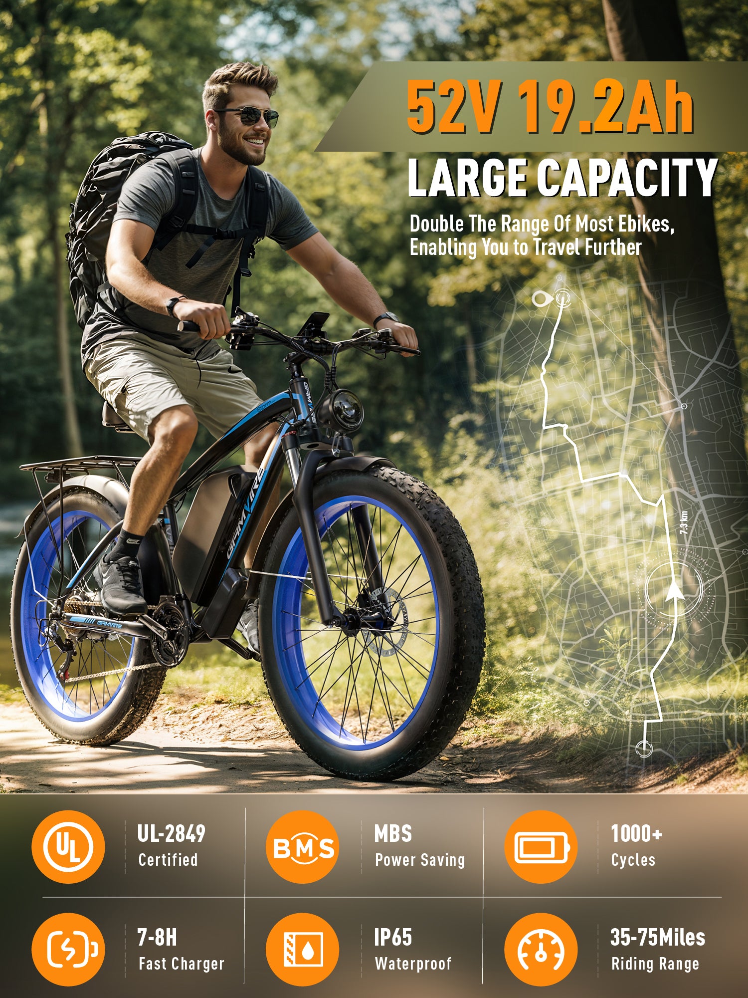 E-BYCCO Batteria Bici Elettrica 52V Ricambio Originale