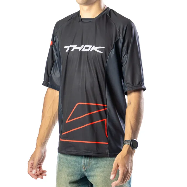 THOK Blackflow maglia manica corta nera
