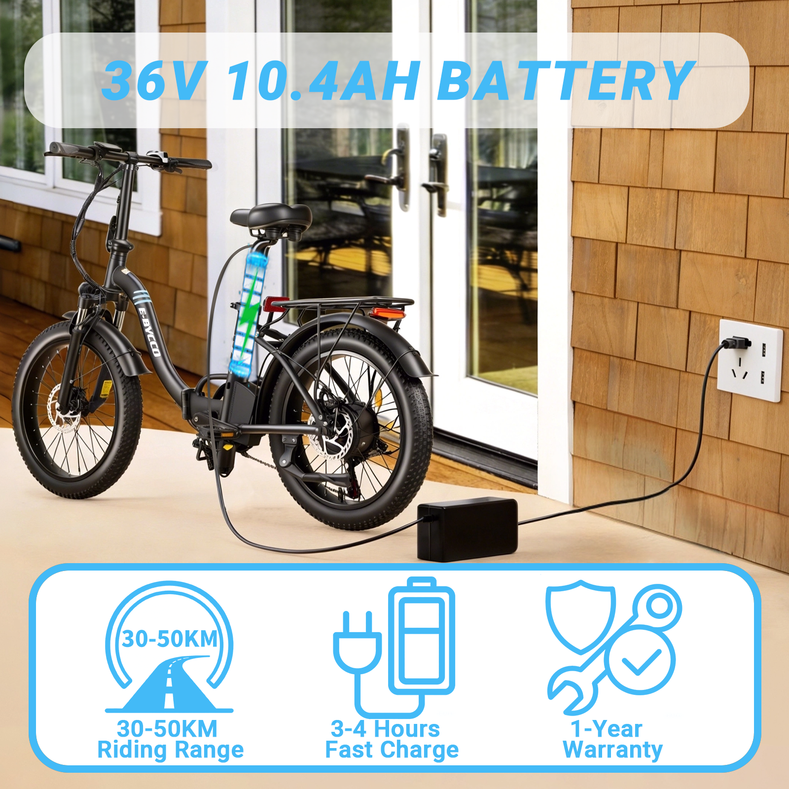 E-Bycco S1 bici elettrica pieghevole 20" 500W