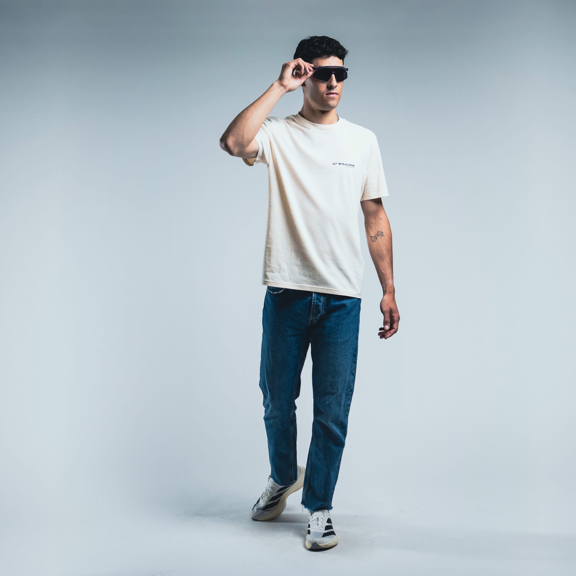 THOK T-Crew Natural Culture t-shirt off-white cotone