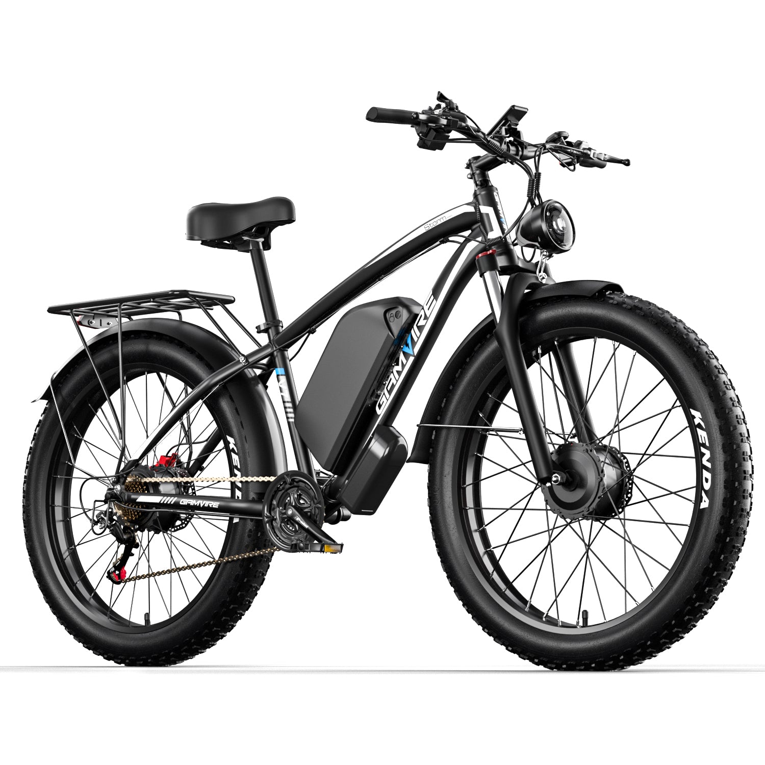 E-BYCCO V7PRO Bici Elettrica 24" 52V 32Ah 6000W Nero