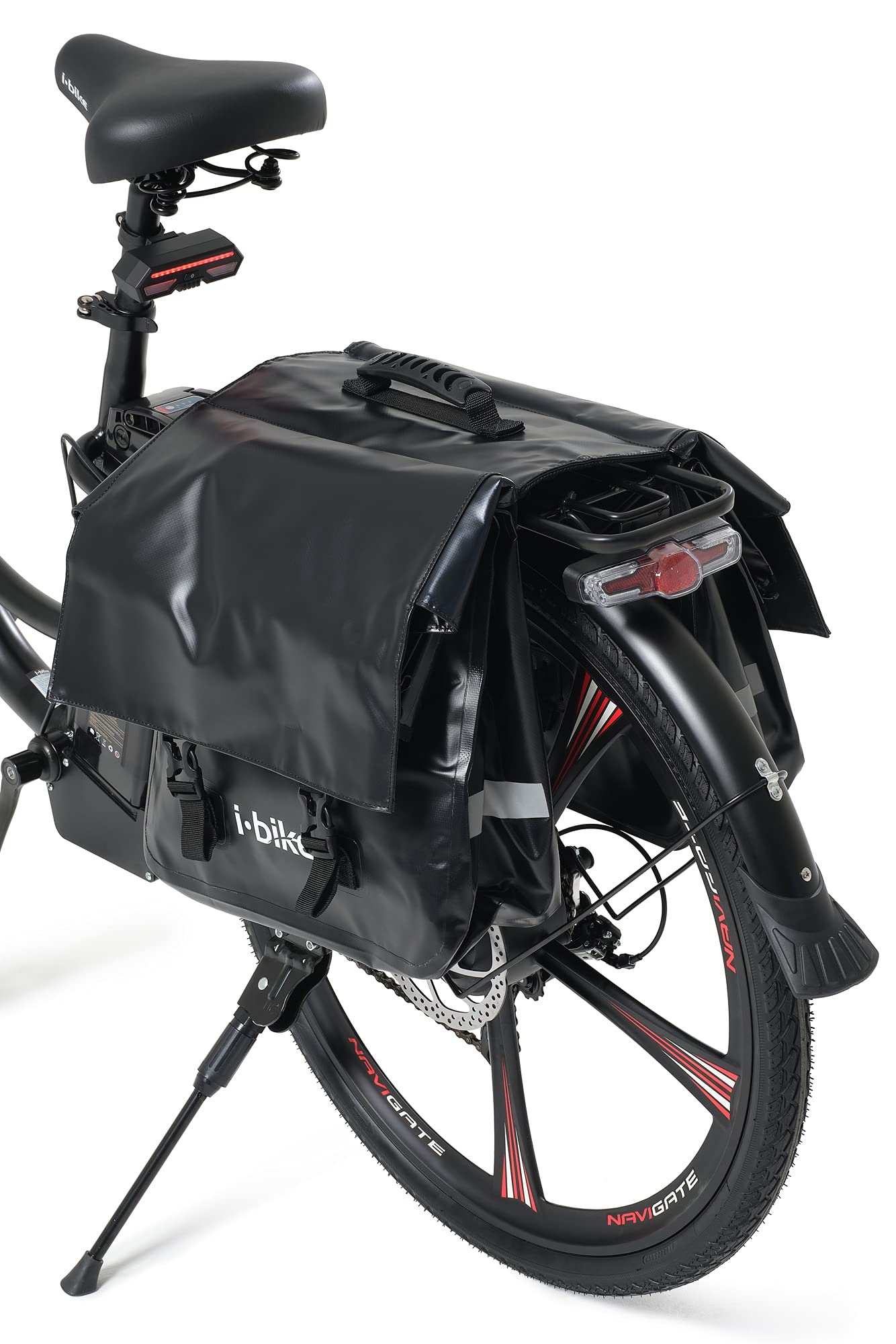 i-Bike CB-8120 borse bici waterproof nero 40 litri