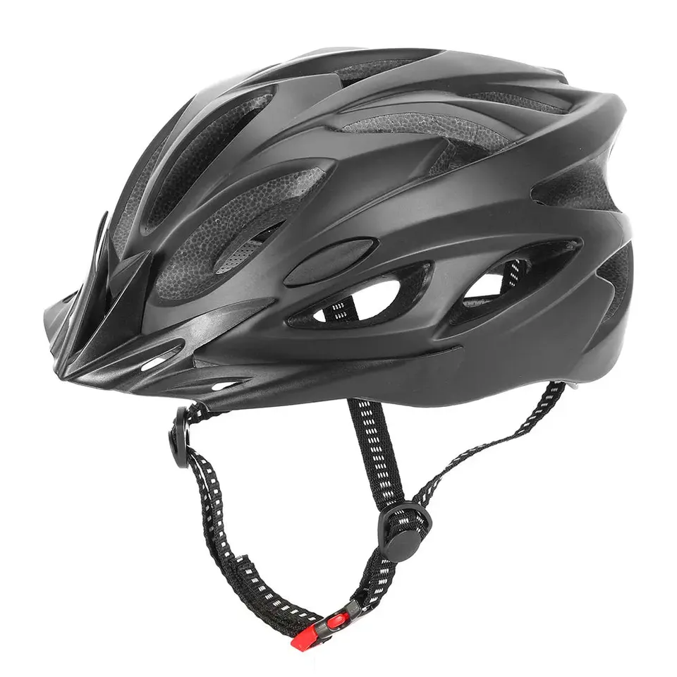 Touroll Casco bici nero 54-63 cm 18 prese