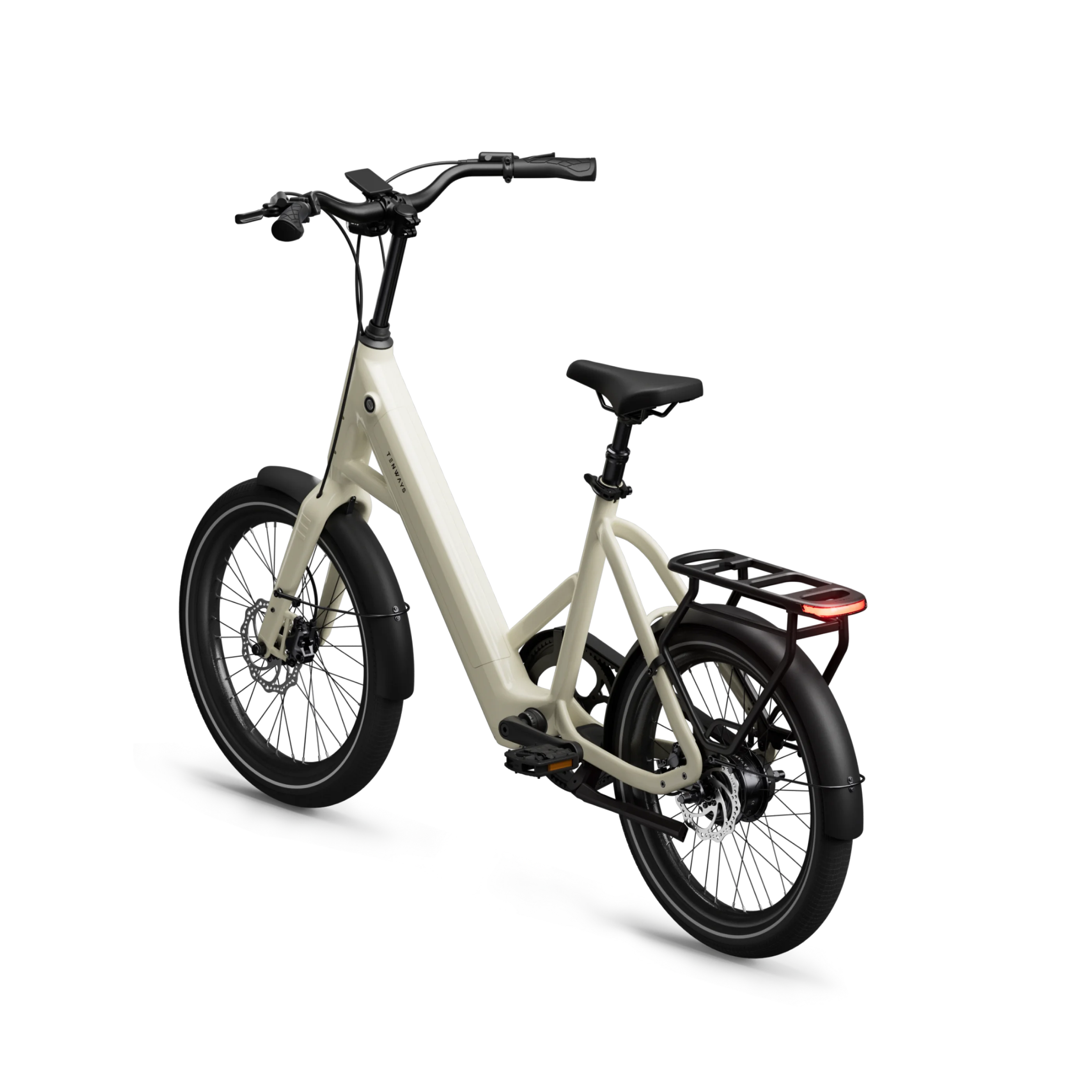 Tenways CGO Compact bici elettrica 500 Wh beige