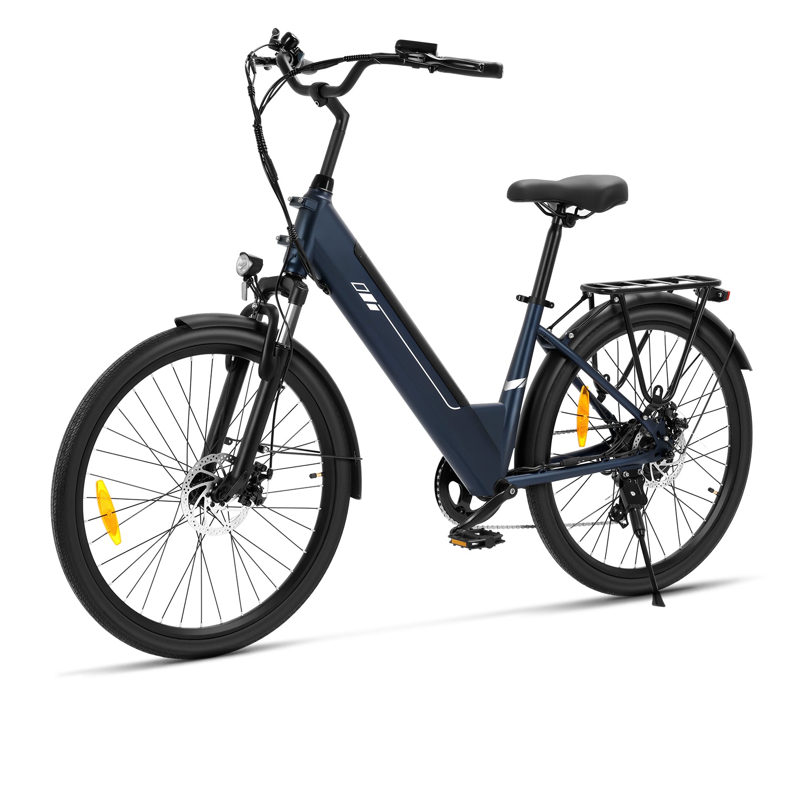 Touroll J2 ST bici elettrica città blu telaio basso
