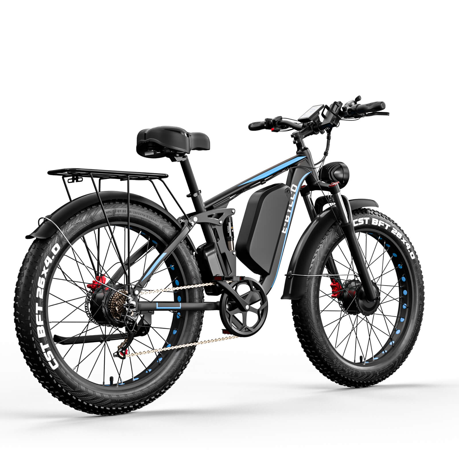 E-Bycco EB7Pro Peak 3000W bici elettrica blu 52V 23Ah