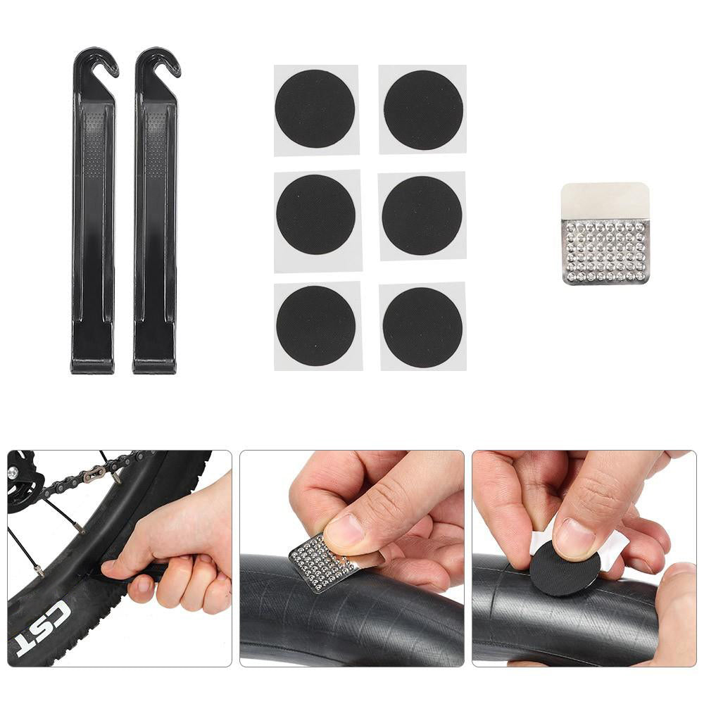 Touroll Kit riparazione bici multitool 16 in 1 con toppe