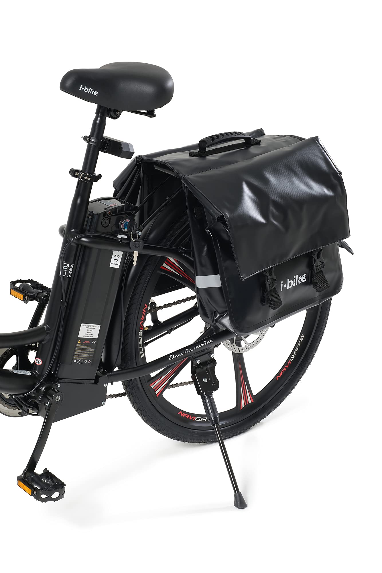 i-Bike CB-8120 borse bici waterproof nero 40 litri