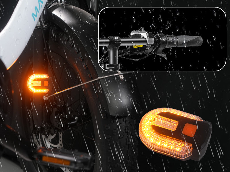 Touroll Fanale posteriore bici LED con frecce wireless