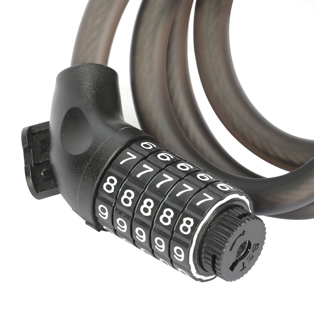 Touroll lucchetto cavo bici combinazione 120 cm nero