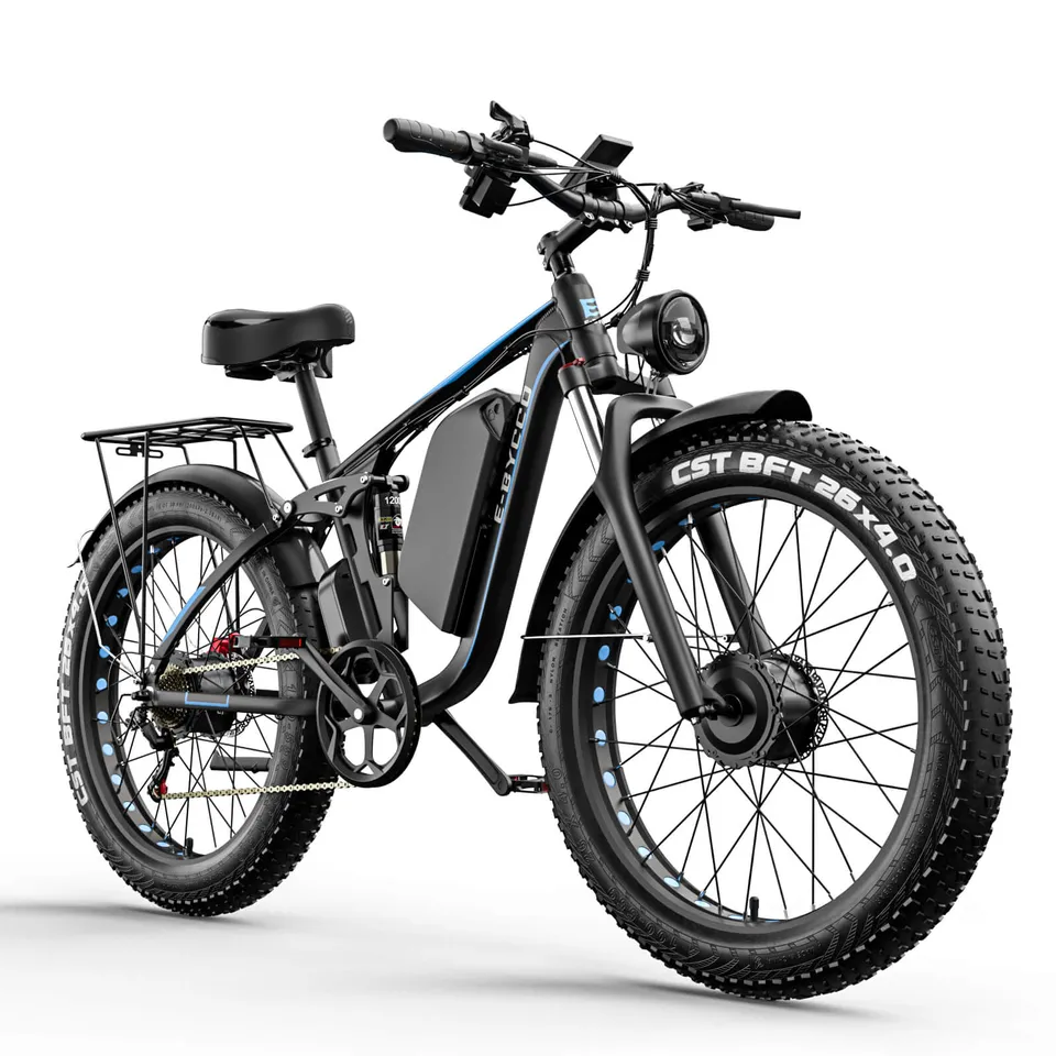E-BYCCO EB7Pro 9000W bici elettrica 52V 32Ah nero/bianco ricondizionata