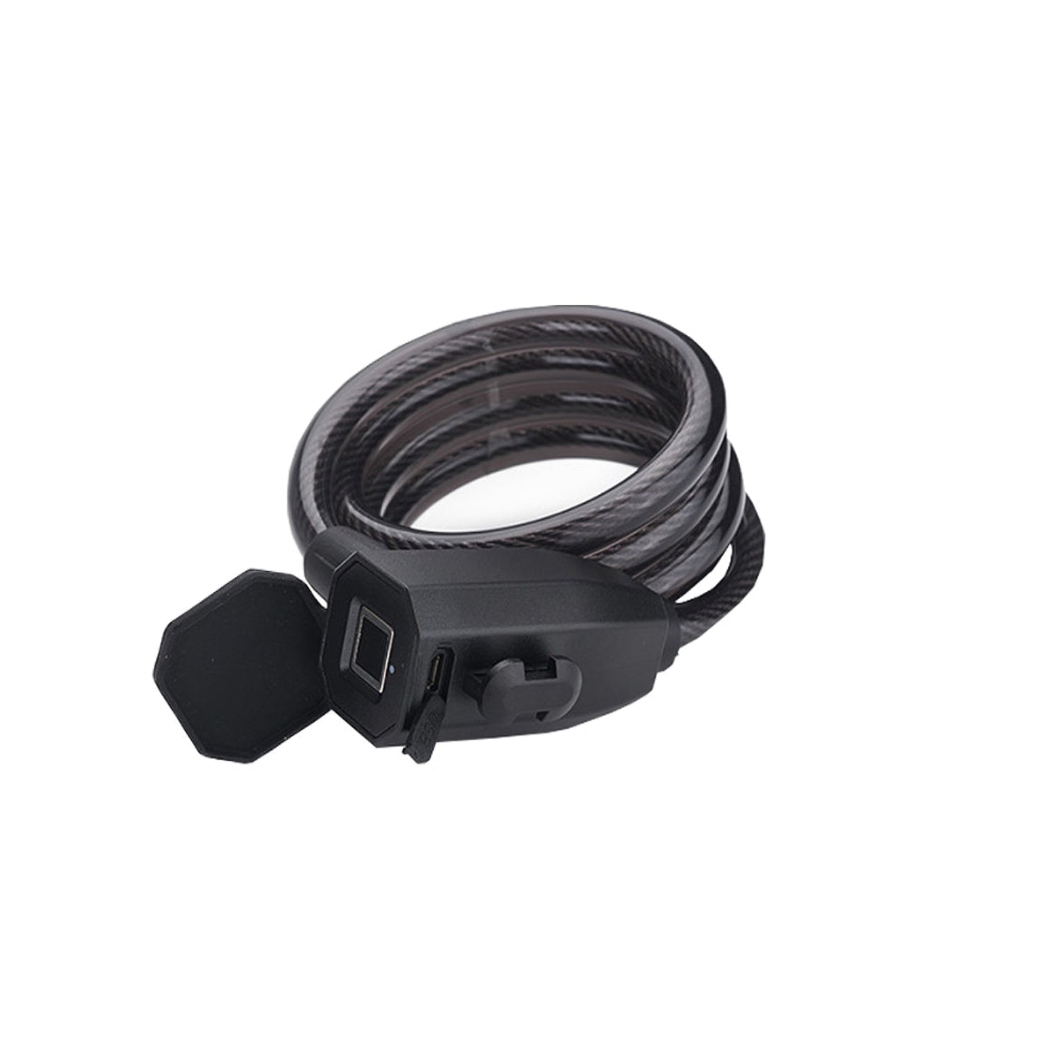 PVY lucchetto a cavo con impronta digitale USB IP65