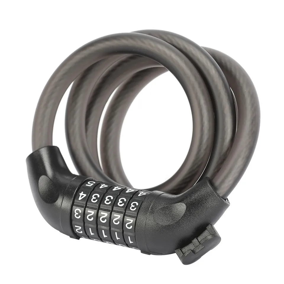 Touroll lucchetto cavo bici combinazione 120 cm nero