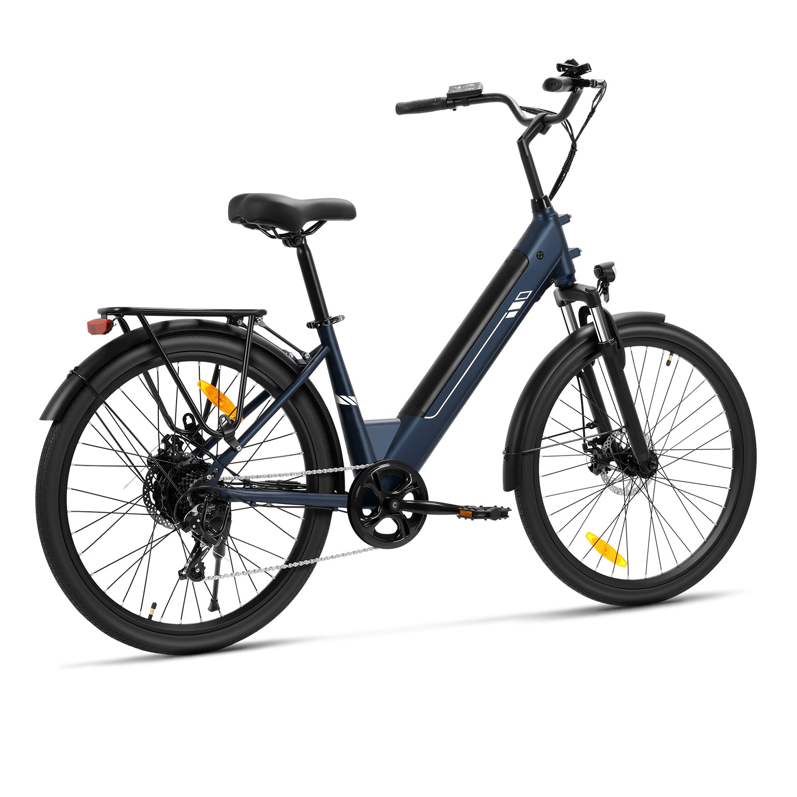 Touroll J2 ST bici elettrica città blu telaio basso