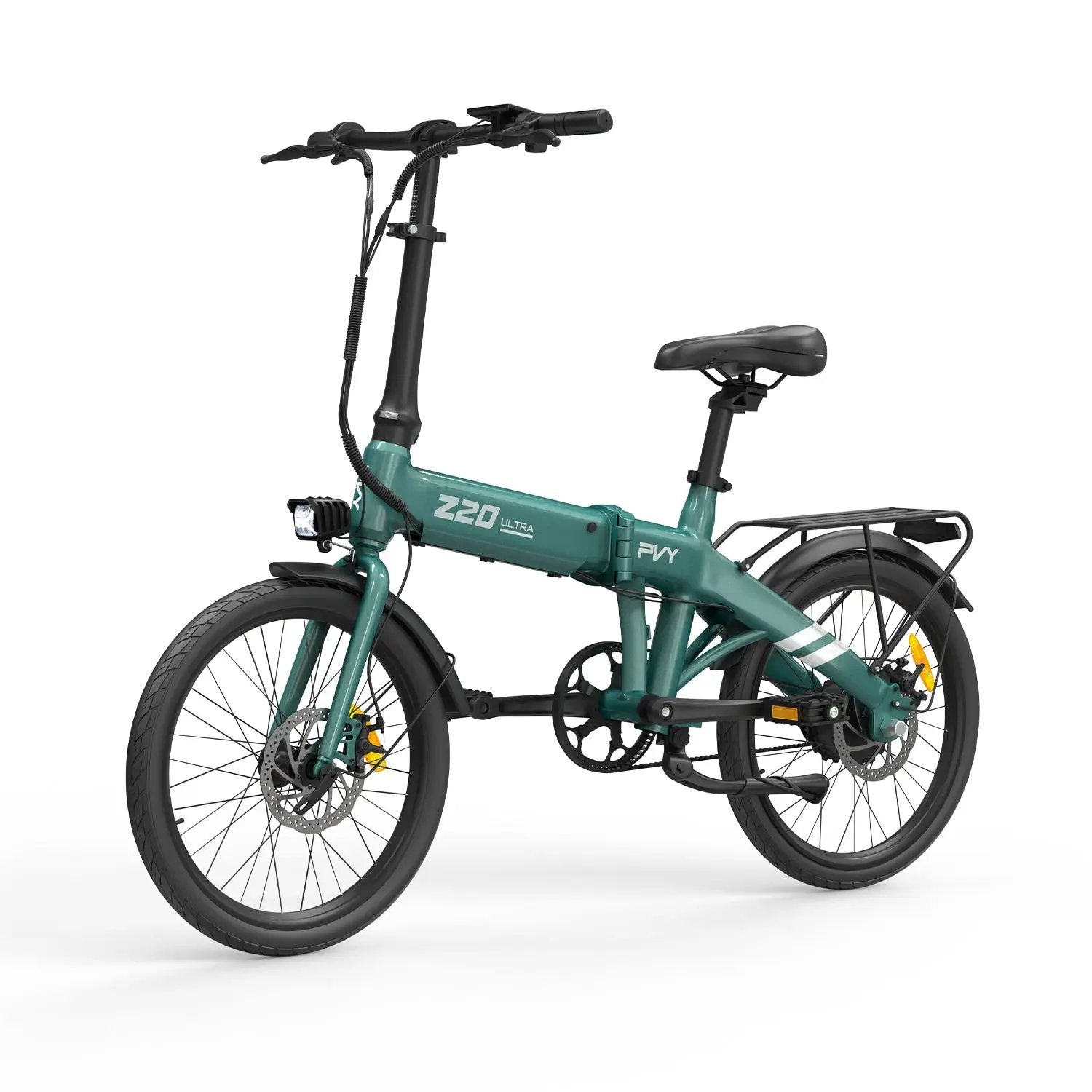 PVY Z20 Ultra bici elettrica verde pino 120 km