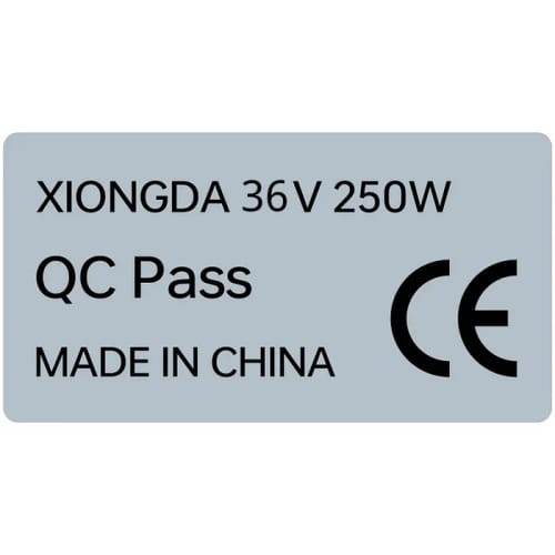 PVY etichetta CE motore 36V 250W impermeabile