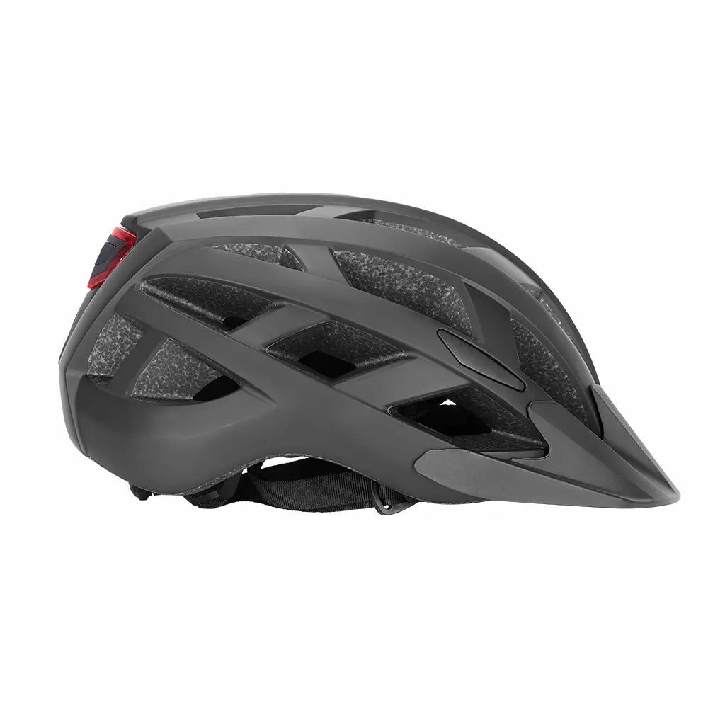 Touroll Casco bici con luce LED posteriore