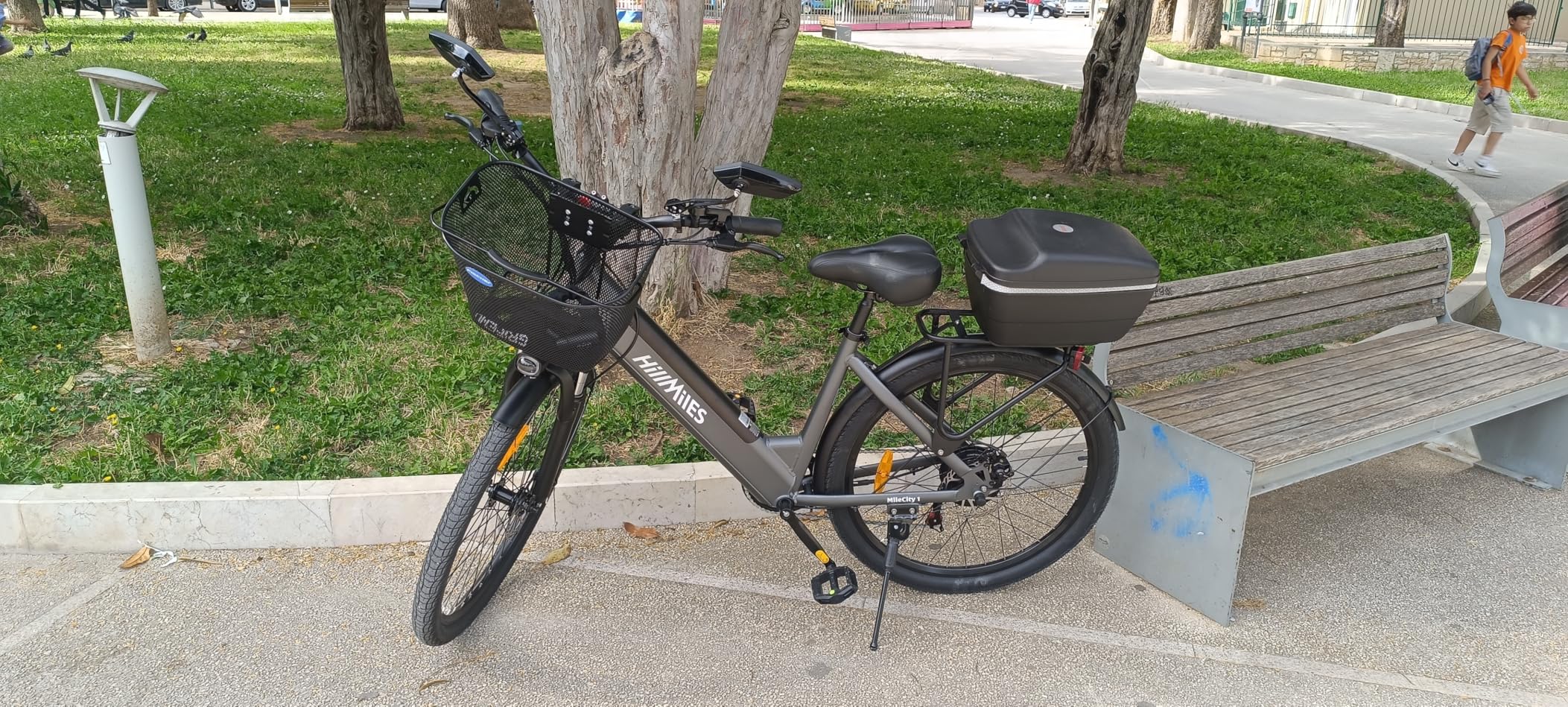 HillMiles MileCity1 bici elettrica 26" verde autonomia 100 km