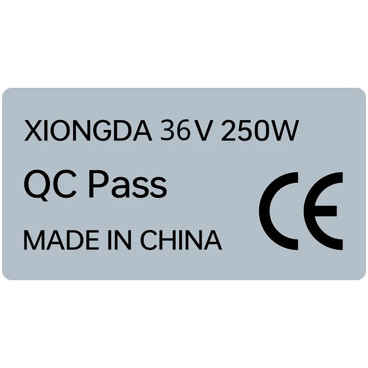 PVY etichetta CE motore 36V 250W impermeabile
