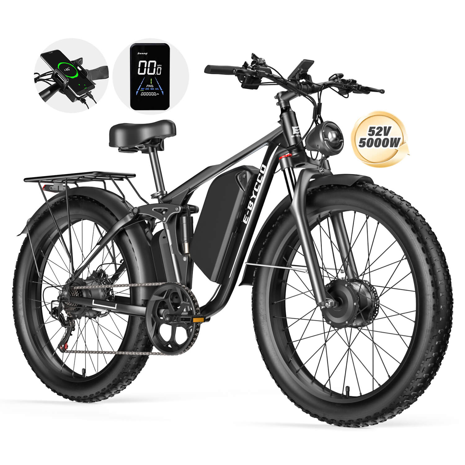 E-BYCCO EB7Pro 24 Bici Elettrica Ricondizionata 52V 32Ah 6000W