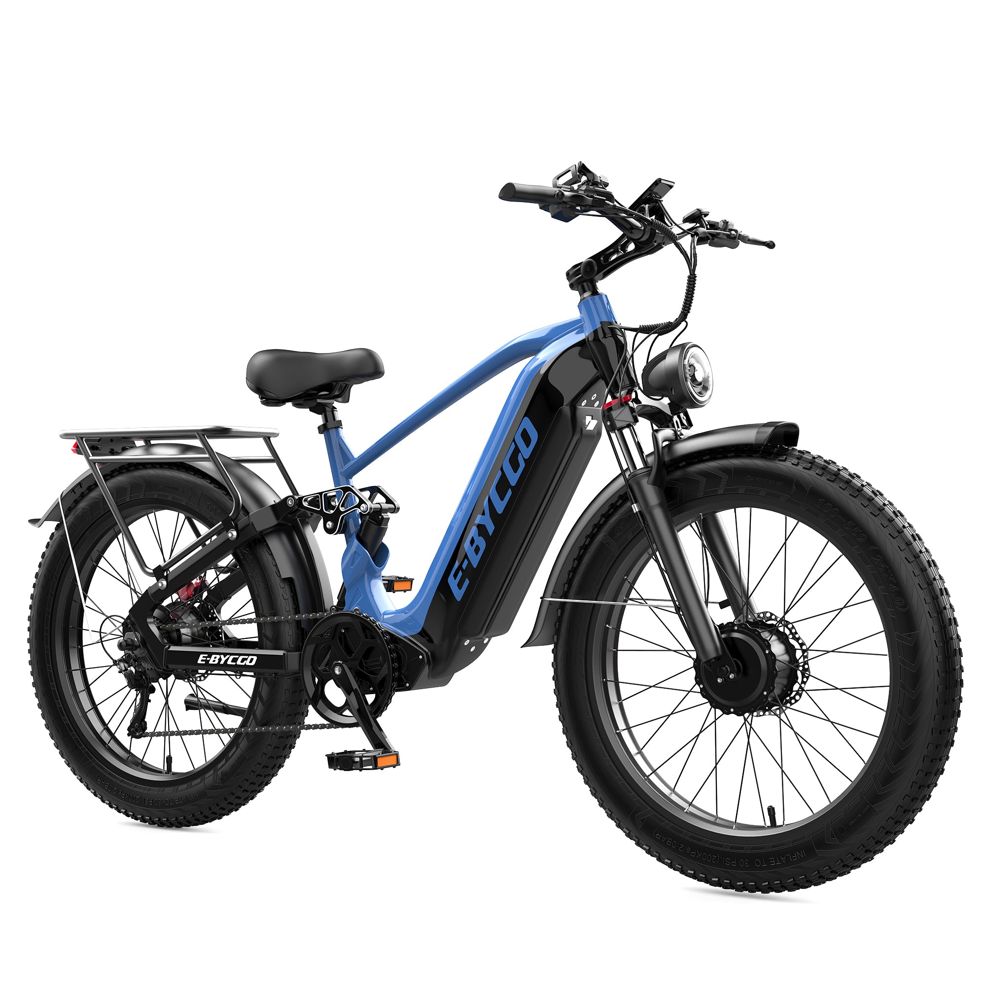 E-BYCCO C8max 26 Bici Elettrica 60V Nero Oro Frecce