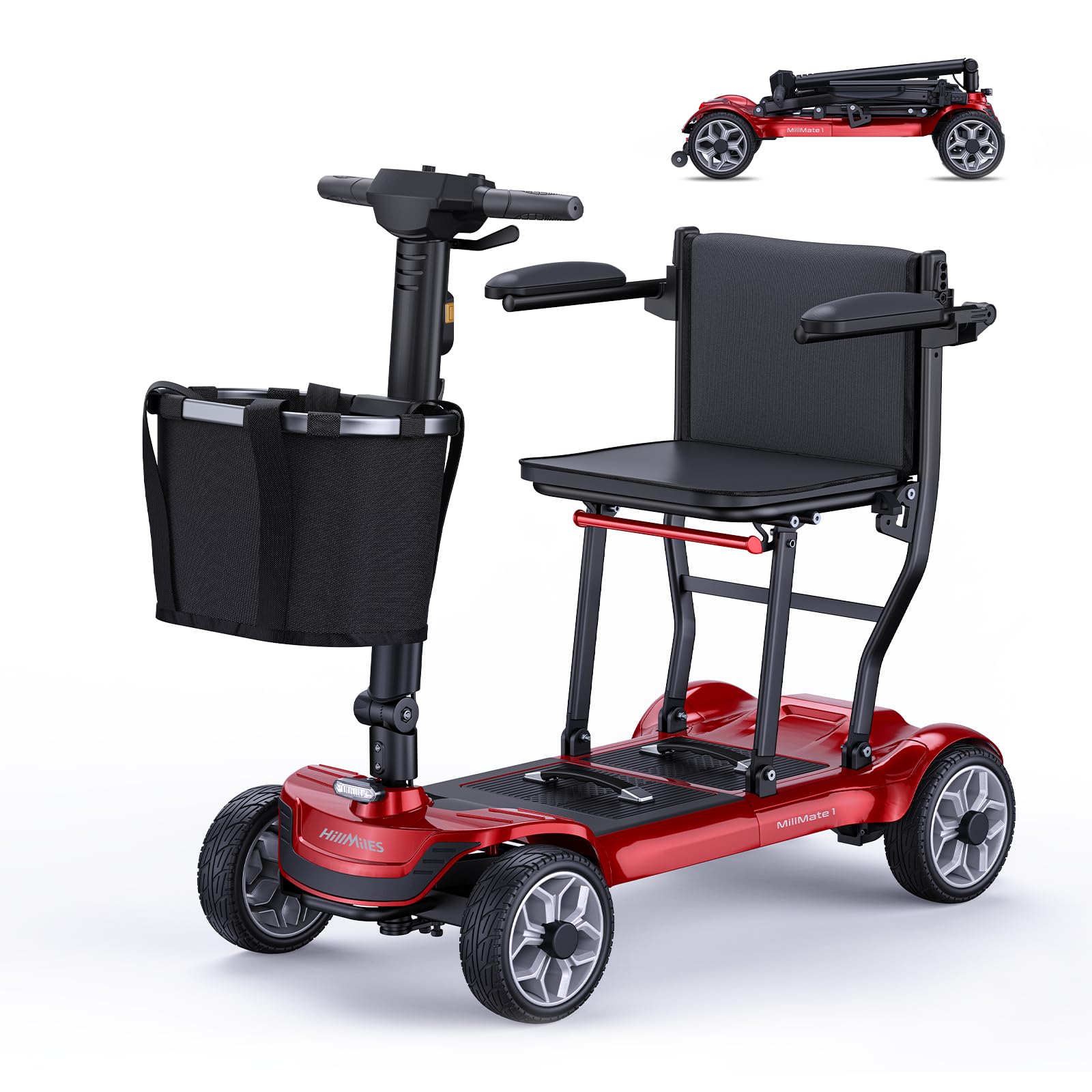 HillMiles Millmate 1 Scooter Elettrico Pieghevole Nero 24 km