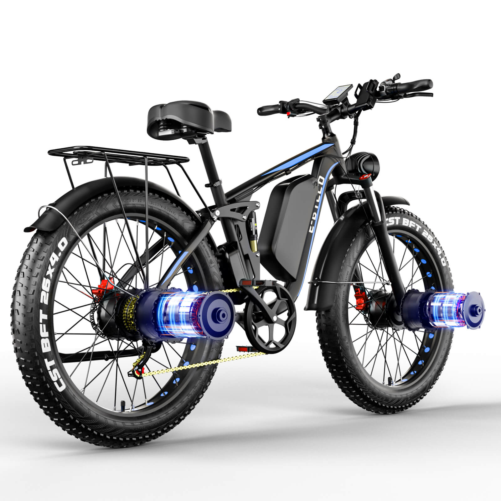 E-BYCCO EB7PRO bici elettrica 26" doppio motore 6000W