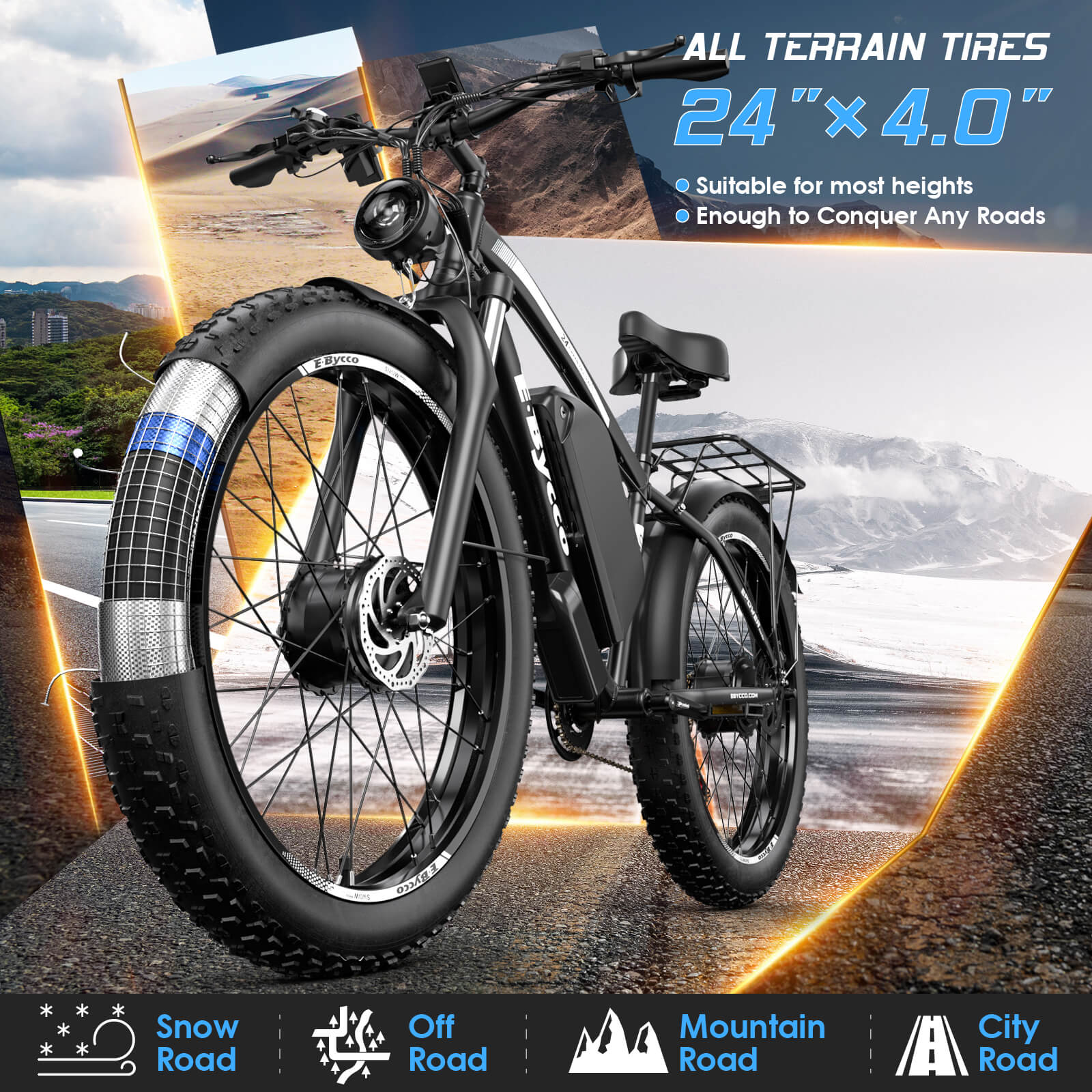 E-BYCCO EB10 Bici Elettrica Ricondizionata 52V 32Ah