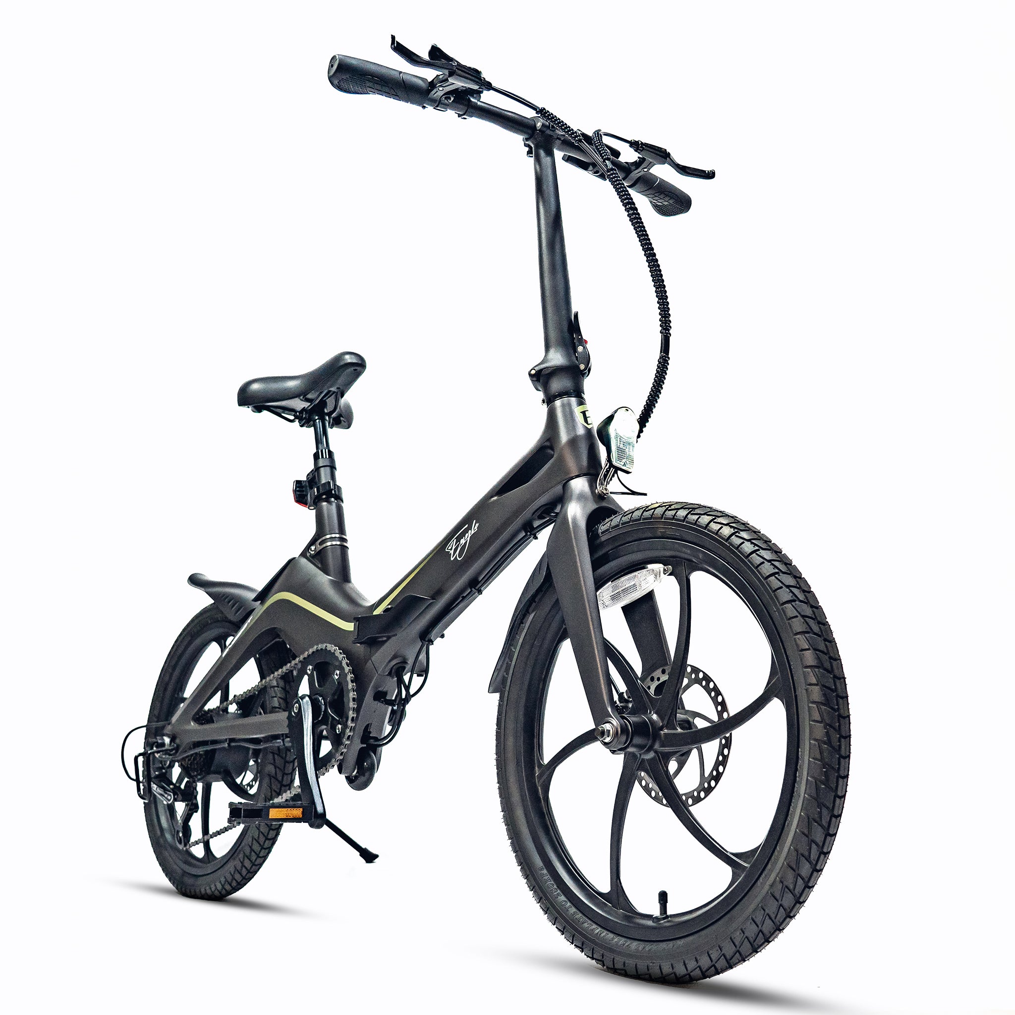 E-BYCCO S9 20 Bici Elettrica Pieghevole Nero Grigio