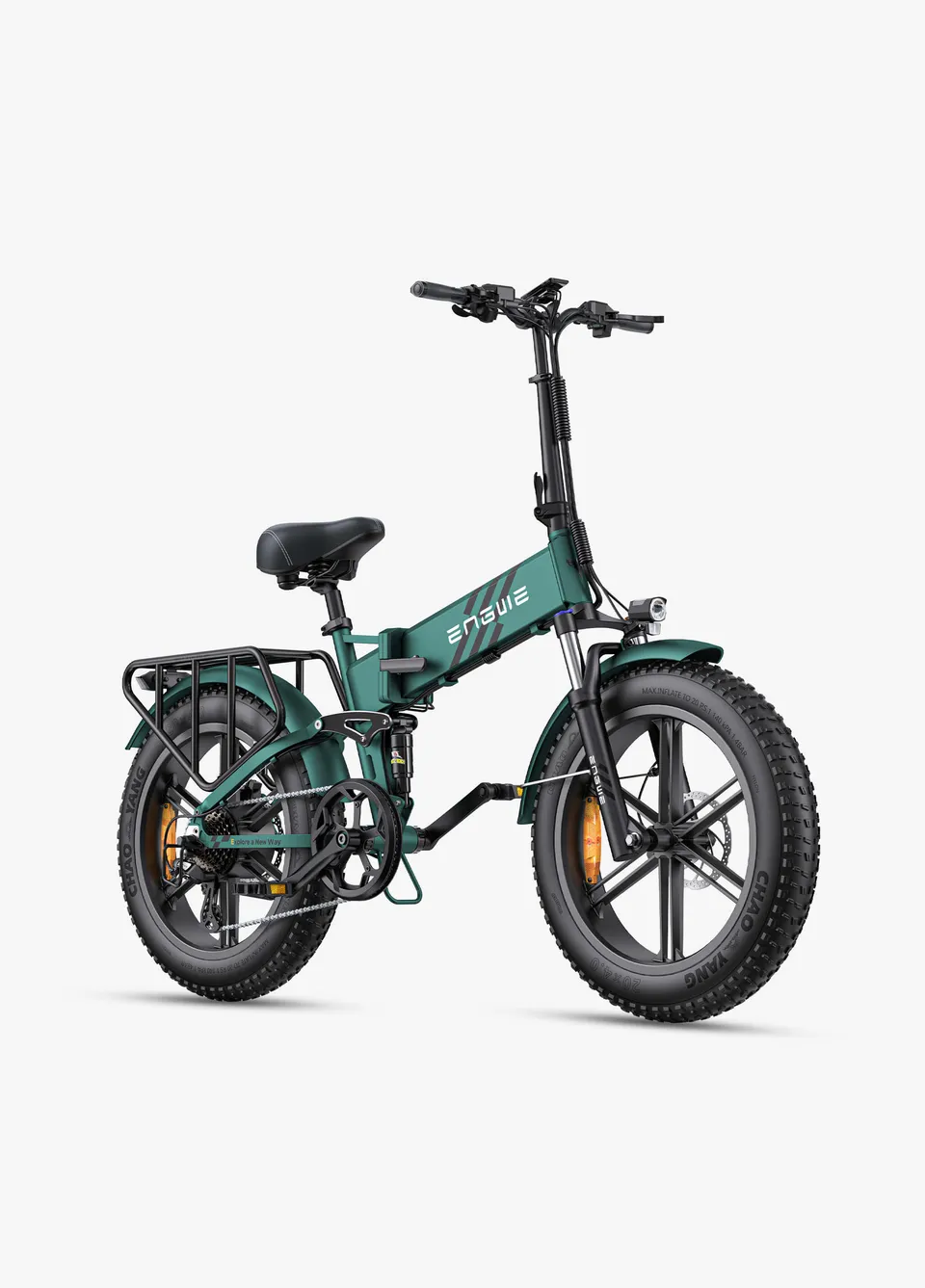 E-BYCCO Engine Pro 2.0 bici elettrica pieghevole verde 110 km